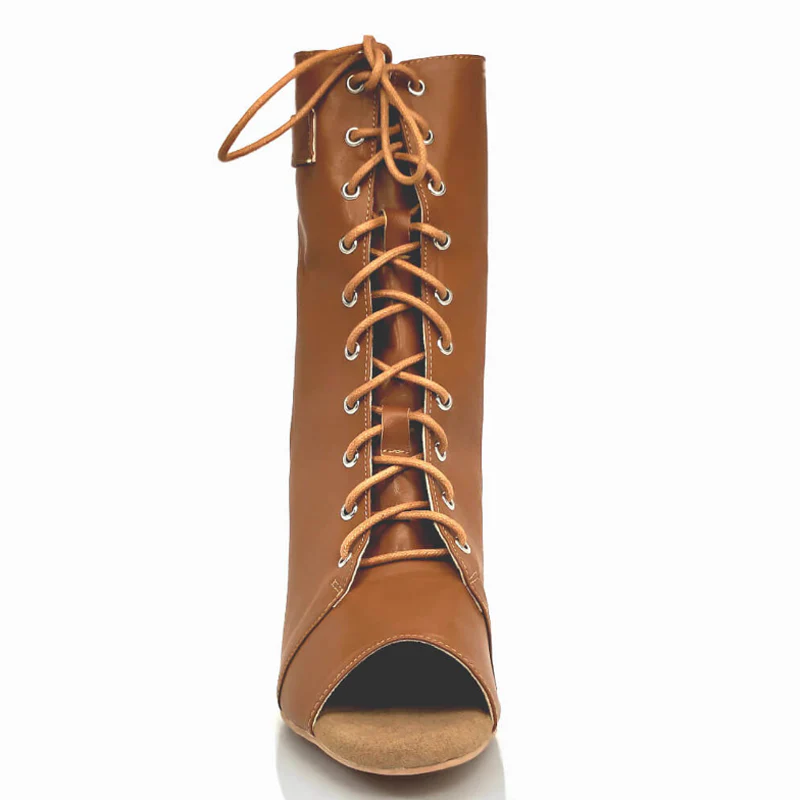 DS Women's Rubber Sole Customized Heel Dance Heels DanceBoots Salsa Jazz Dance Shoes