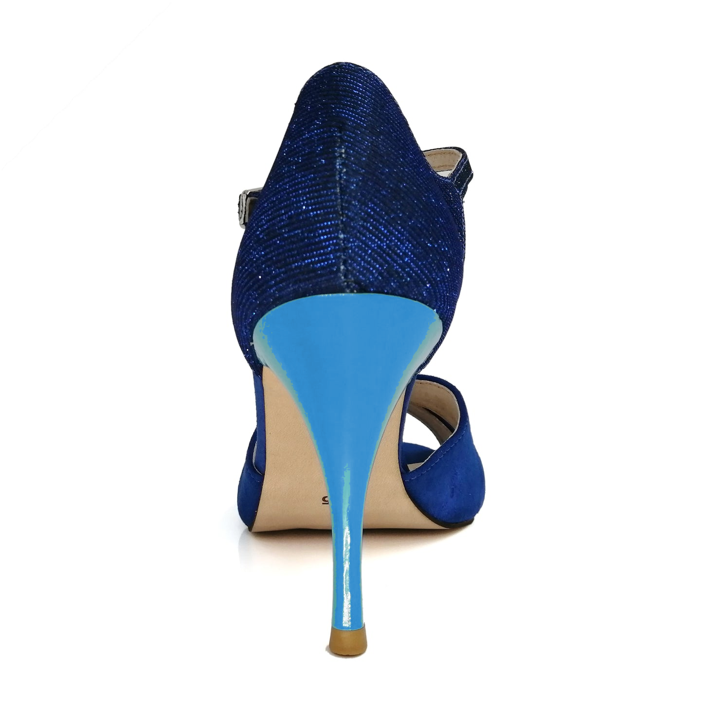 SHJ Women's Blue Suede 7cm/9cm Heels Dance Tango Shoes