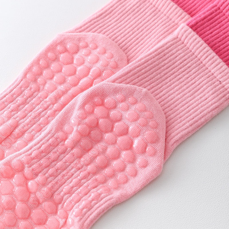 Five-Toe Split Yoga Pilates Knit Cotton Grip Short Socks
