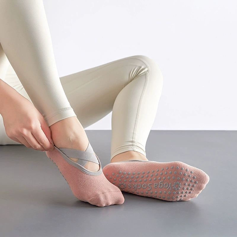 Full-Toe Yoga Pilates Grip Socks