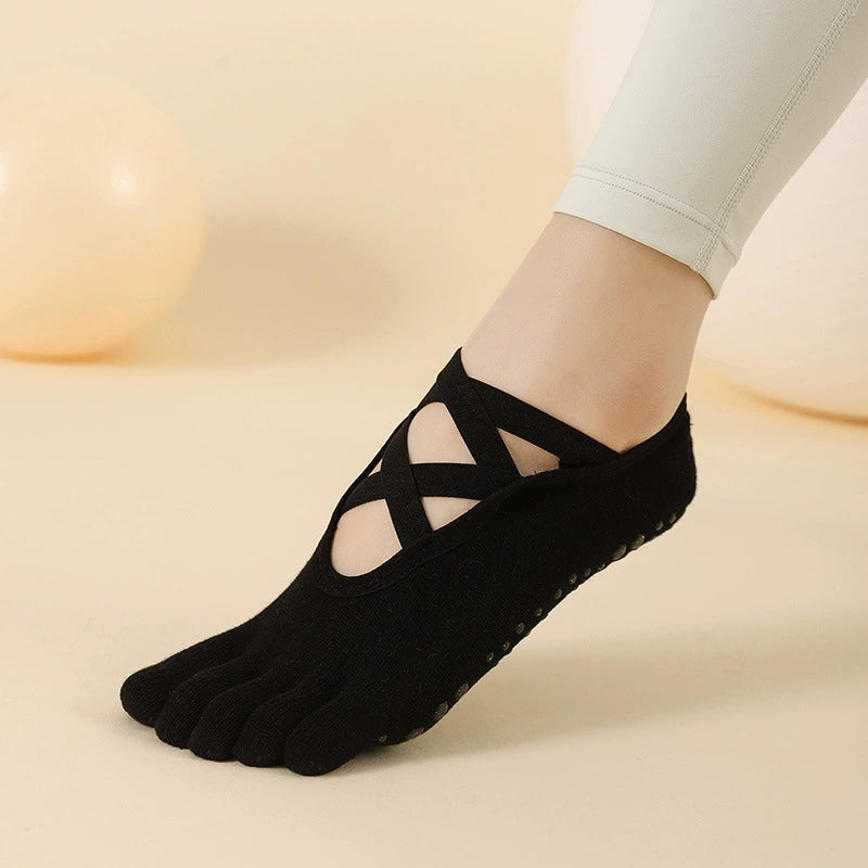 Full-Toe Yoga Pilates Grip Five-ToeSocks
