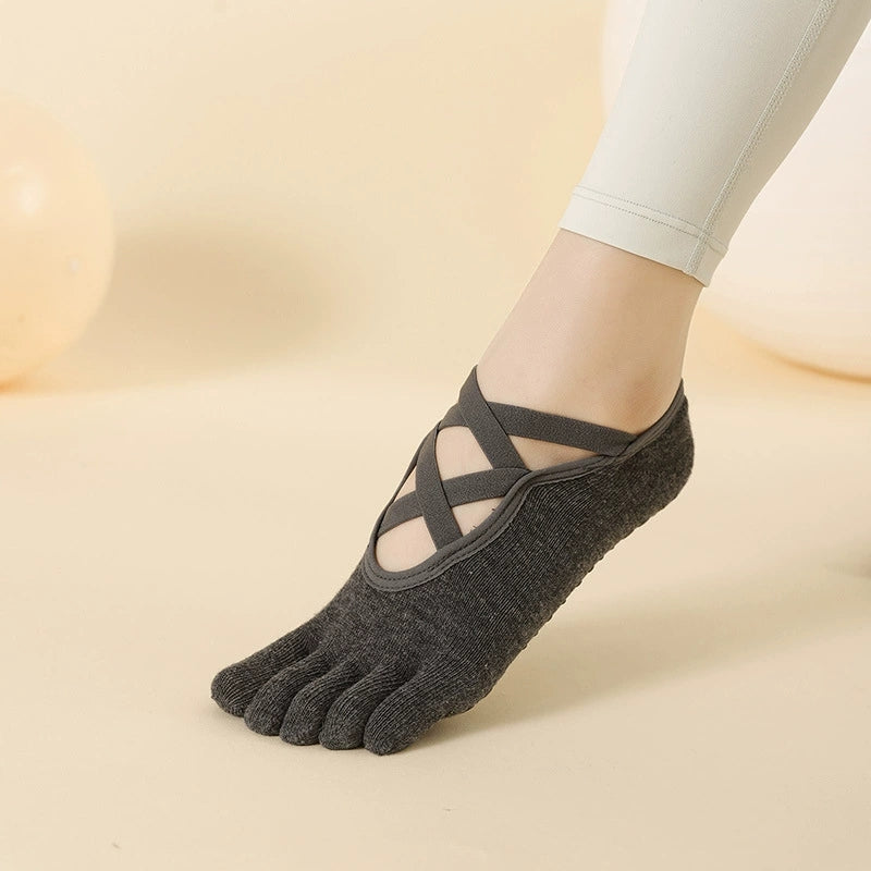 Full-Toe Yoga Pilates Grip Five-ToeSocks