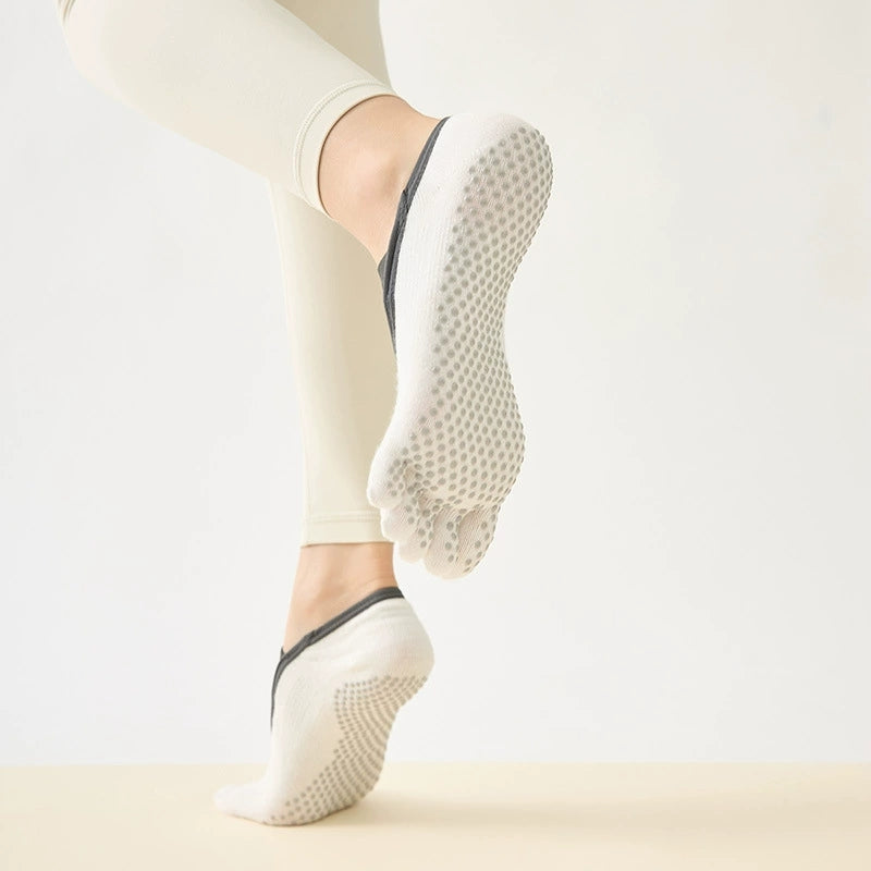 Full-Toe Yoga Pilates Grip Five-Toe Socks