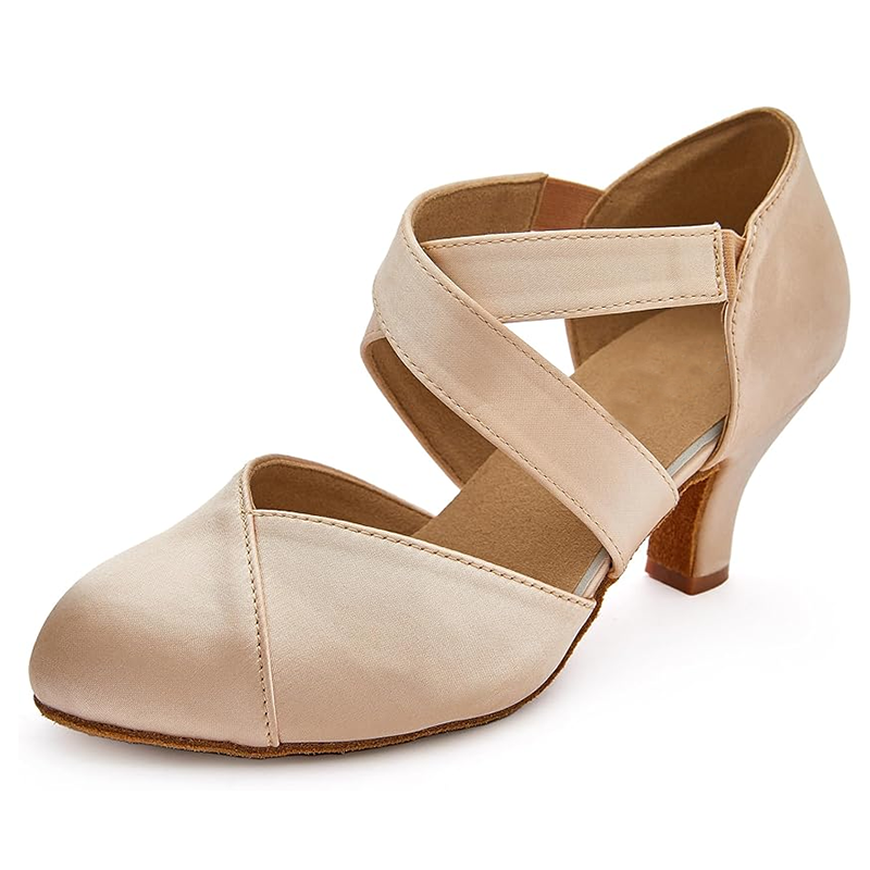 DS Women's Satin 3.5cm/6cm Heels Ballroom Dance Shoes Swing Dance Shoes
