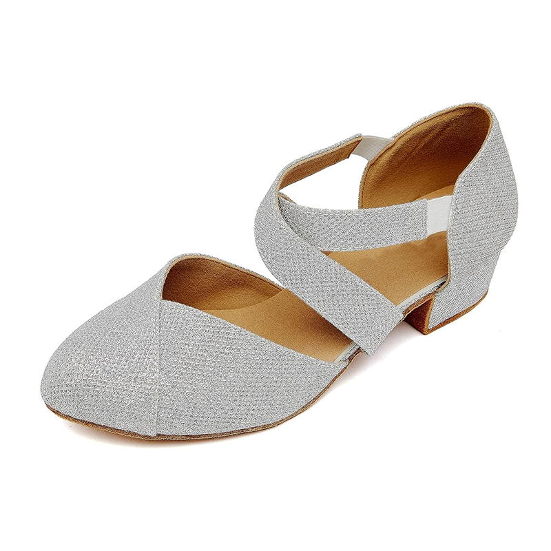 DS Women's Glitter 3.5cm Heels Ballroom Dance Shoes Swing Dance Shoes