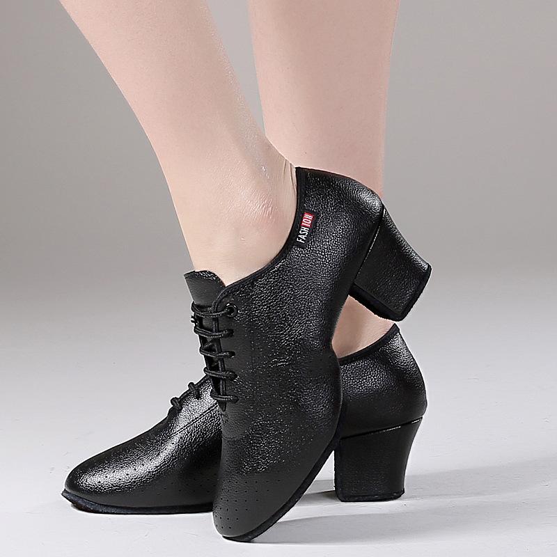 Women's  Microfiber Leather 5cm Heels Teaching & Practice Shoes Ballroom Dance Shoes