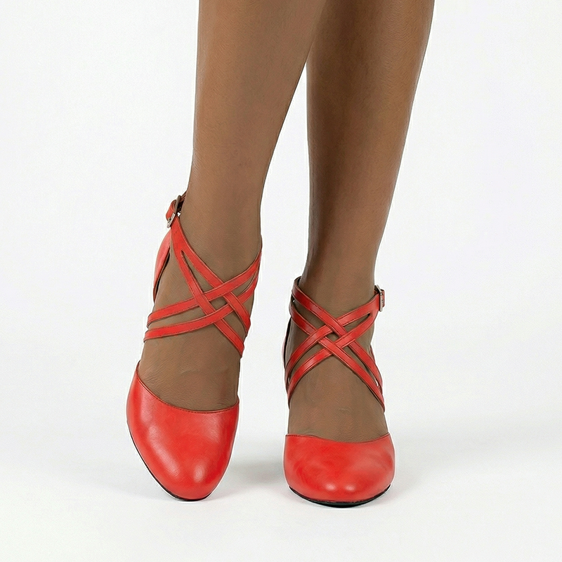 Women's Microfiber Leather Customized Heels Ballroom Dance Shoes Modern Dance Shoes