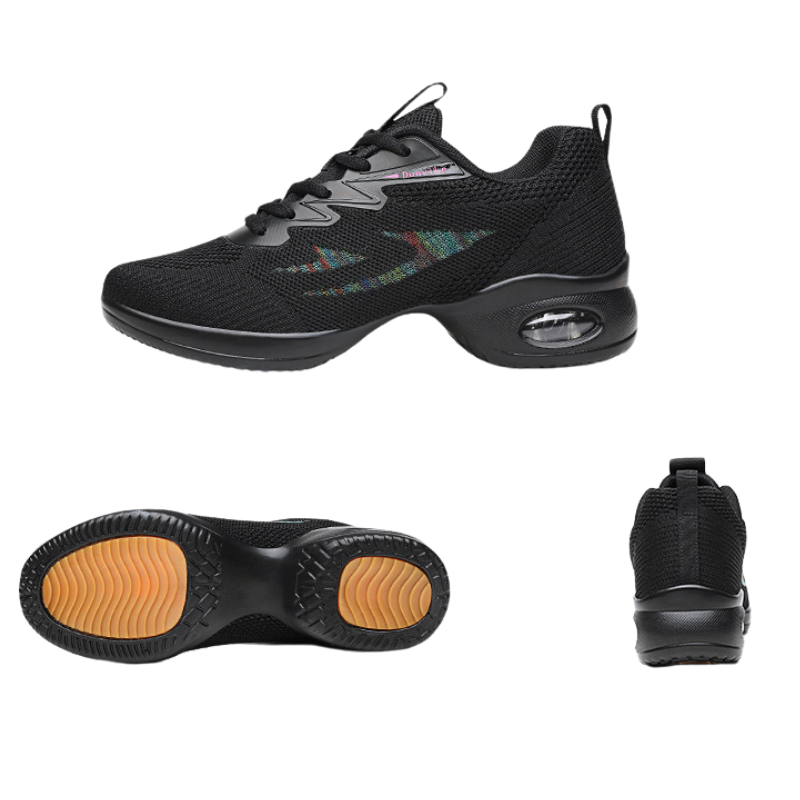Women's Jazz Shoes Lace-up Dance Sneakers