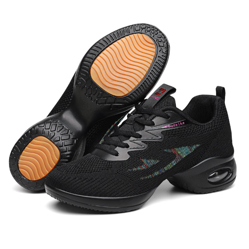 Women's Jazz Shoes Lace-up Dance Sneakers