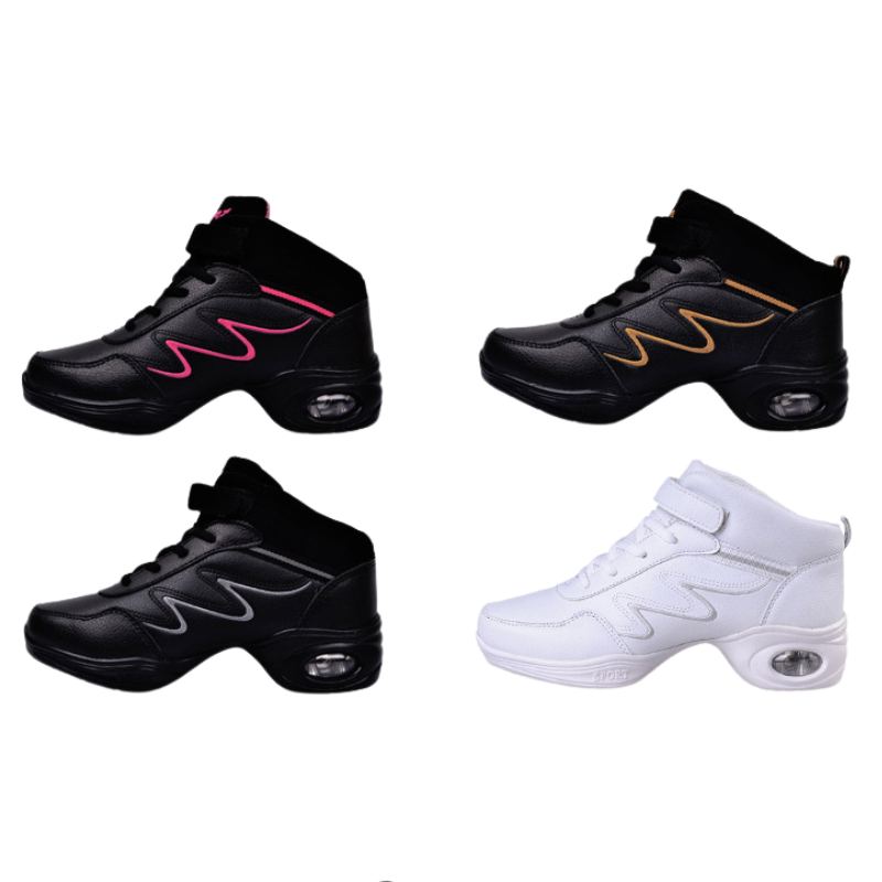 Women's Jazz Shoes Lace-up Dance Sneakers