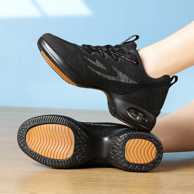 Women's Jazz Shoes Lace-up Dance Sneakers