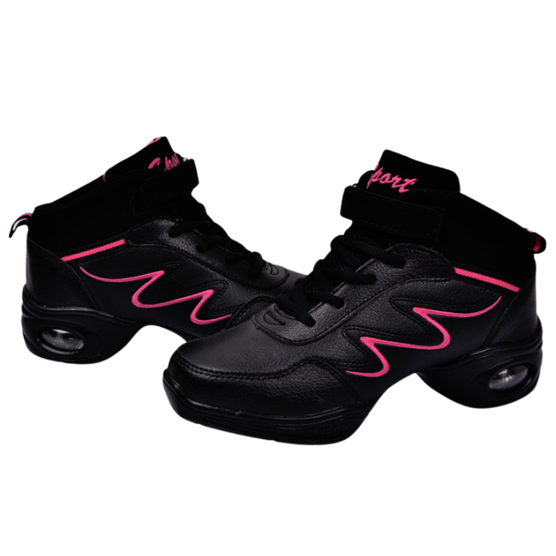 Women's Jazz Shoes Lace-up Dance Sneakers