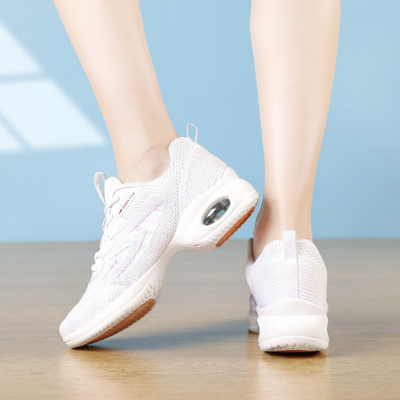 Women's Jazz Shoes Lace-up Dance Sneakers