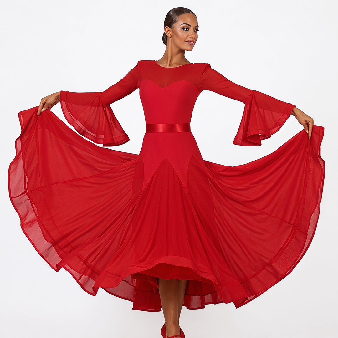 Customisable-Women's Modern Dance Performance Dress Ballroom Dance Dress