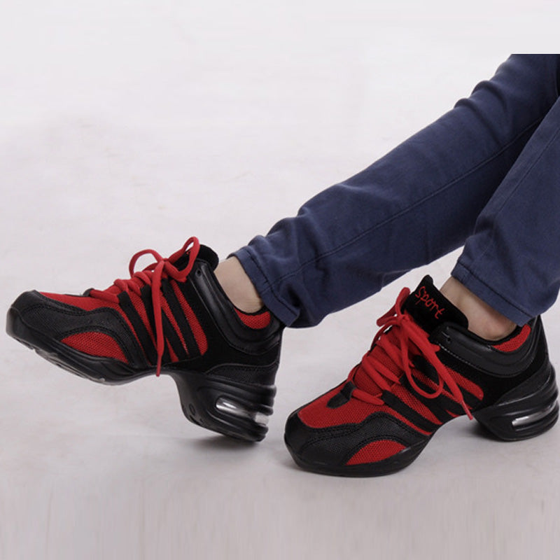 Women's Mesh 4.5cm Training Performance Practice Sneakers Dance Shoes Jazz Dance