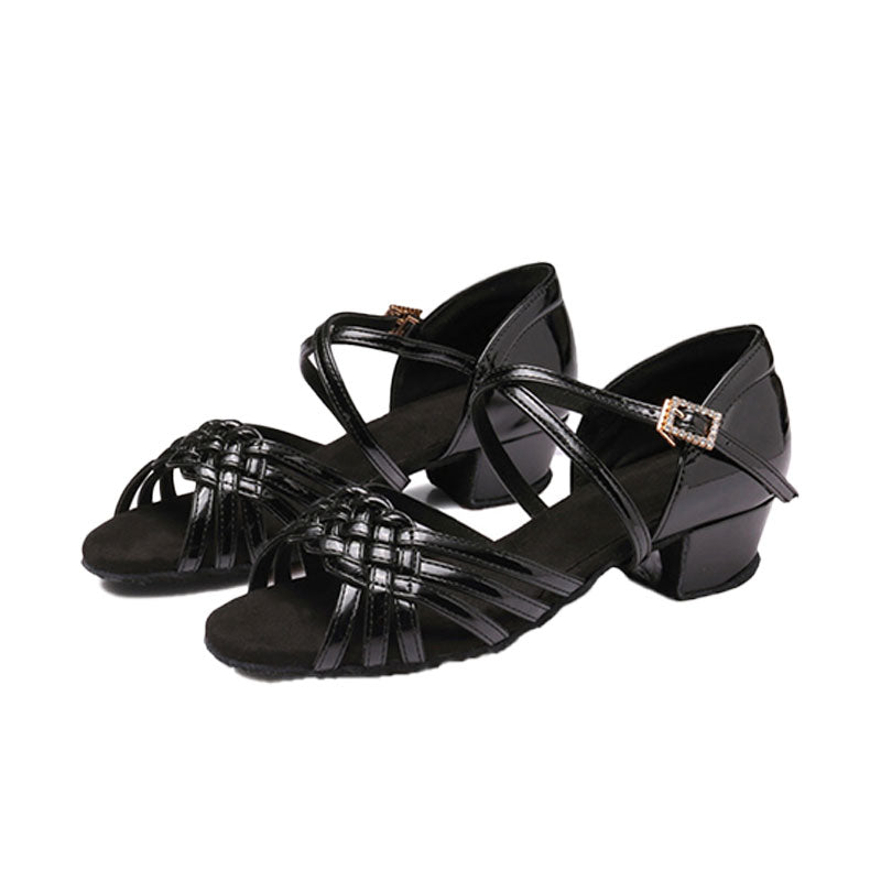 KCDANCE Kid's Satin 3.5cm Heel Ballroom Dance Shoes Latin Shoes
