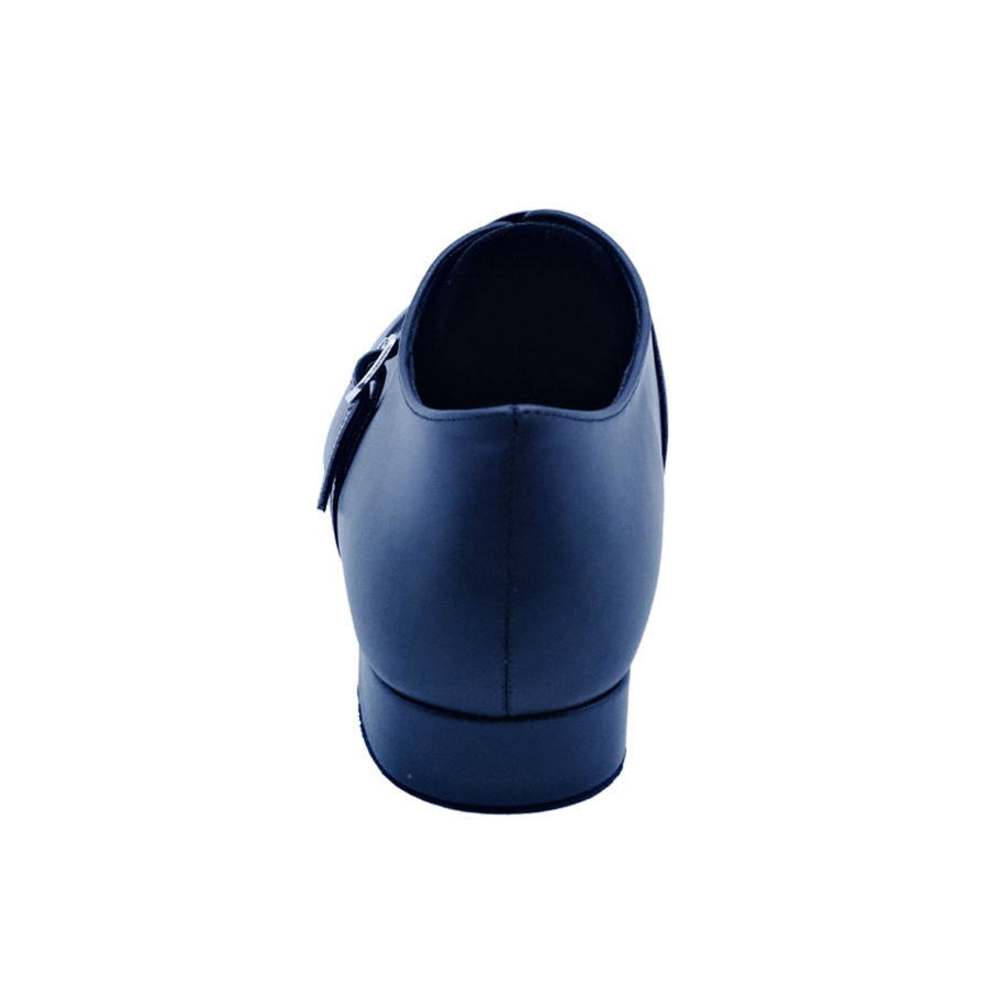 Men's 2cm Black Leatherette Heels Ballroom Dance Shoes