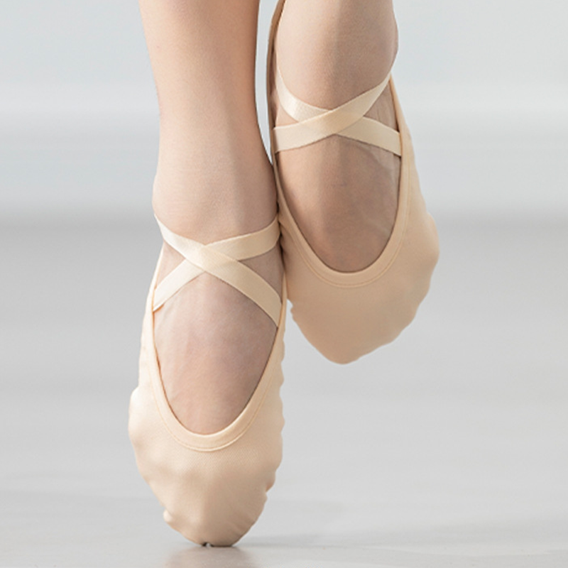 WY Women's Canvas Split-Sole Ballet Shoes