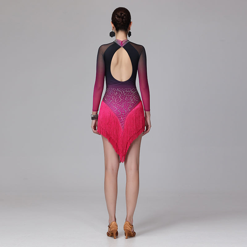 YZY Customisable-Women's 3/4 Sleeve DanceWear Dance Dress Performance Wear