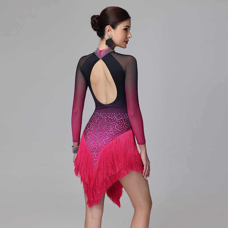 YZY Customisable-Women's 3/4 Sleeve DanceWear Dance Dress Performance Wear