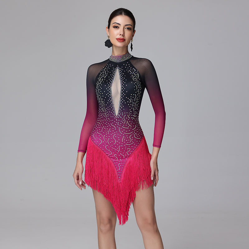 YZY Customisable-Women's 3/4 Sleeve DanceWear Dance Dress Performance Wear