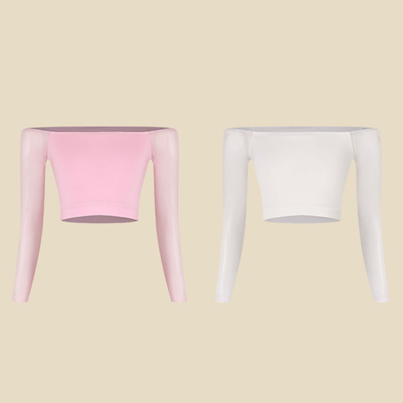 Z Girls Long Sleeve Latin Dance Practice Tops Dancewear