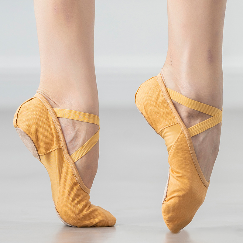 WY Women's Canvas Split-Sole Ballet Shoes
