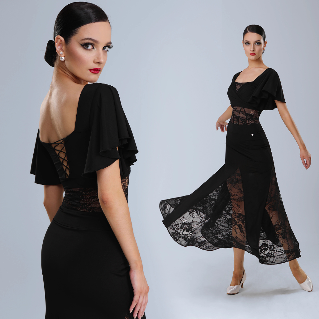 TID Women's Ballroom Waltz Modern Dance Dresses Competition Dancewear