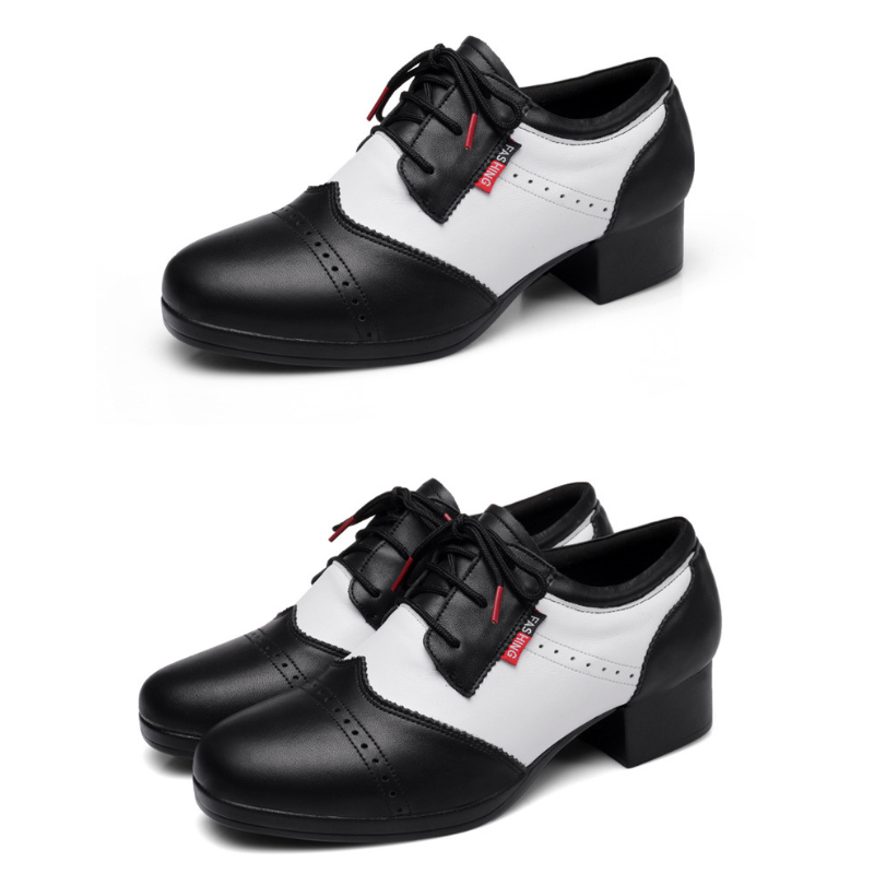 Men's 4cm Leatherette Heels Ballroom Dance Shoes
