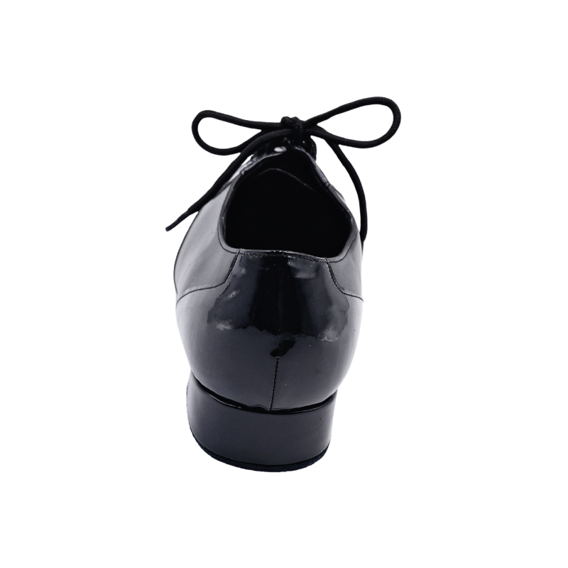 Men's 2cm Black Leatherette Heels Ballroom Dance Shoes