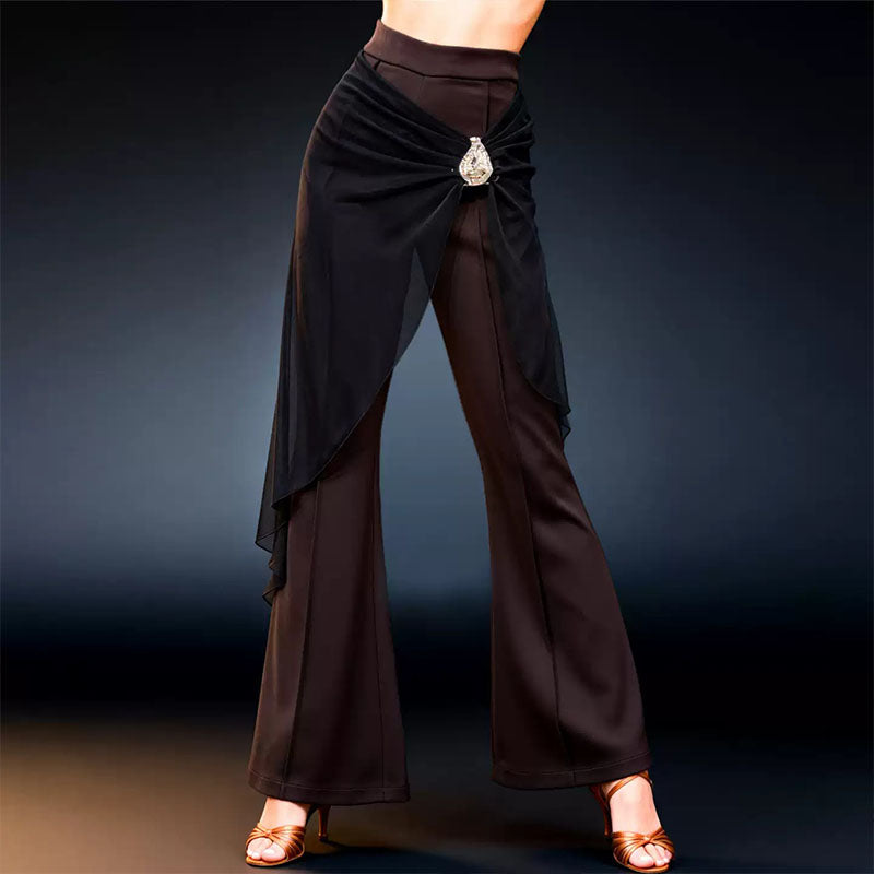 YJFY Women's Bell-Bottom Pants Modern Dance Pants Dance Wear Training Performance Pants