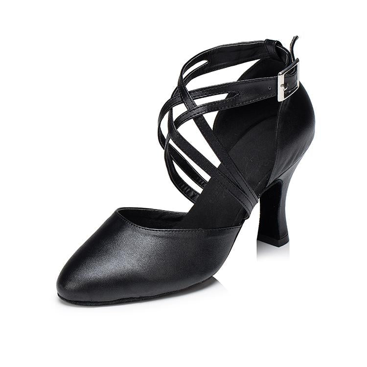 Women's Microfiber Leather Customized Heels Ballroom Dance Shoes Modern Dance Shoes