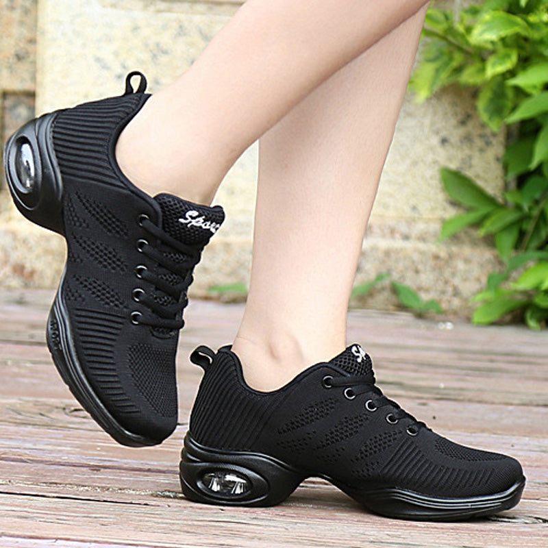 Women's 4.5cm Dance Sneakers Party Training Performance Professional Dance Shoes Jazz Dance