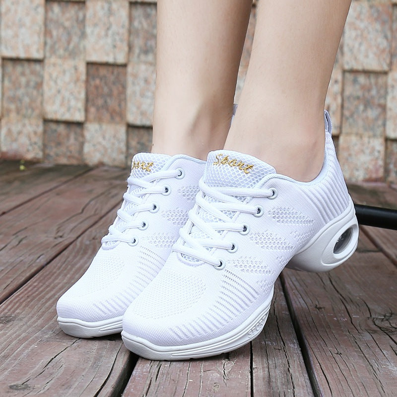 Women's 4.5cm Dance Sneakers Party Training Performance Professional Dance Shoes Jazz Dance
