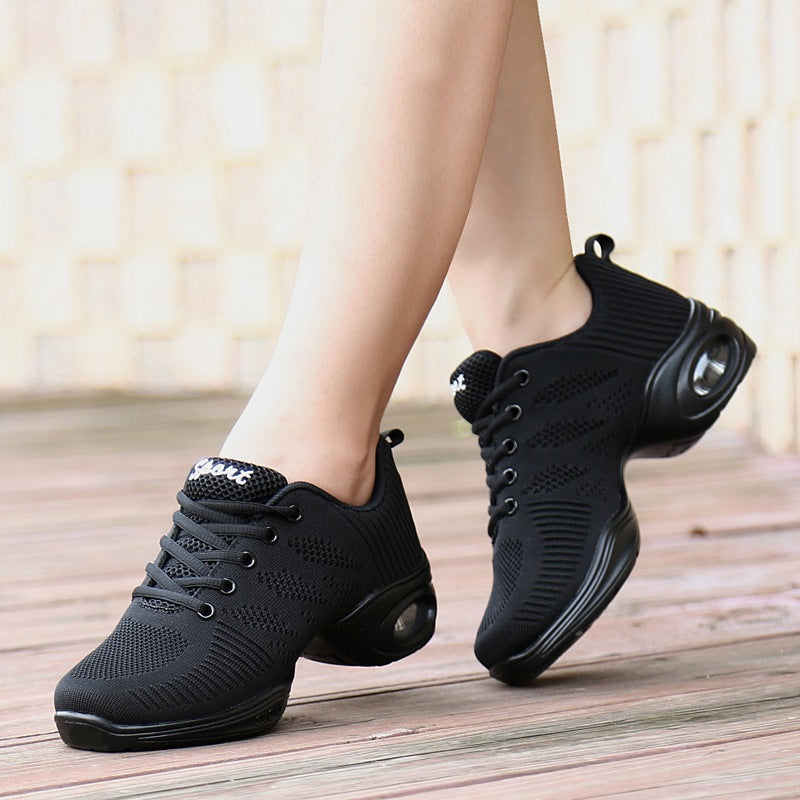 Women's 4.5cm Dance Sneakers Party Training Performance Professional Dance Shoes Jazz Dance