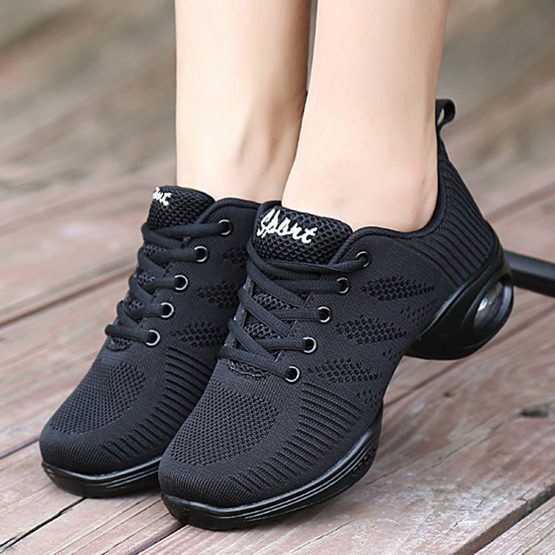 Women's 4.5cm Dance Sneakers Party Training Performance Professional Dance Shoes Jazz Dance