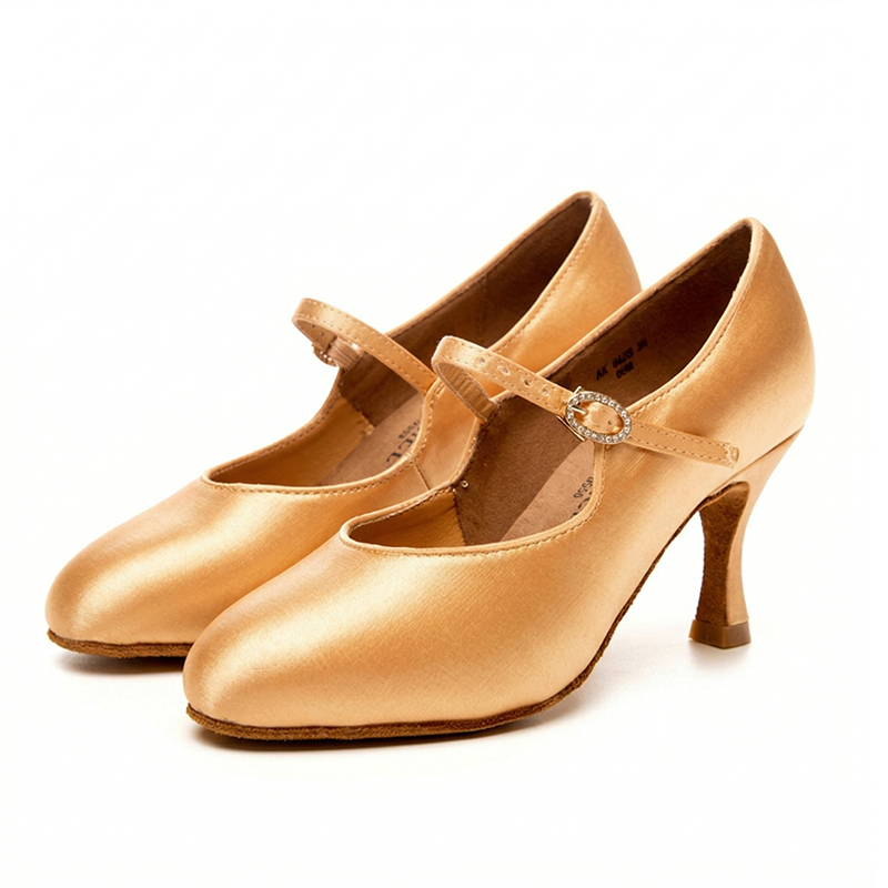 Women's Satin Customized Heel Modern Dance Shoes Ballroom Dance Shoes