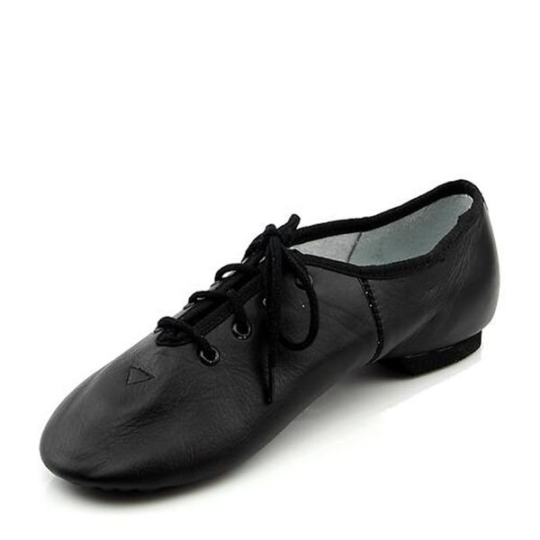Women's Real Leather Jazz Dance Shoes