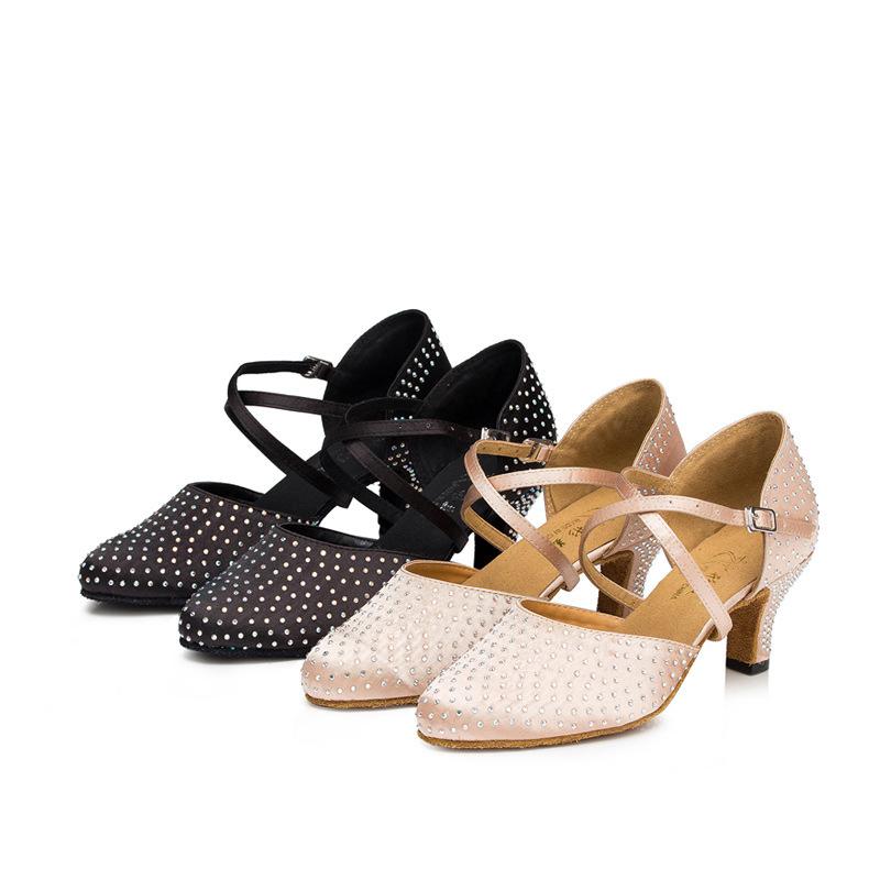 Women's Satin 6cm/7.5cm Heels Ballroom Dance Shoes Modern Dance Shoes