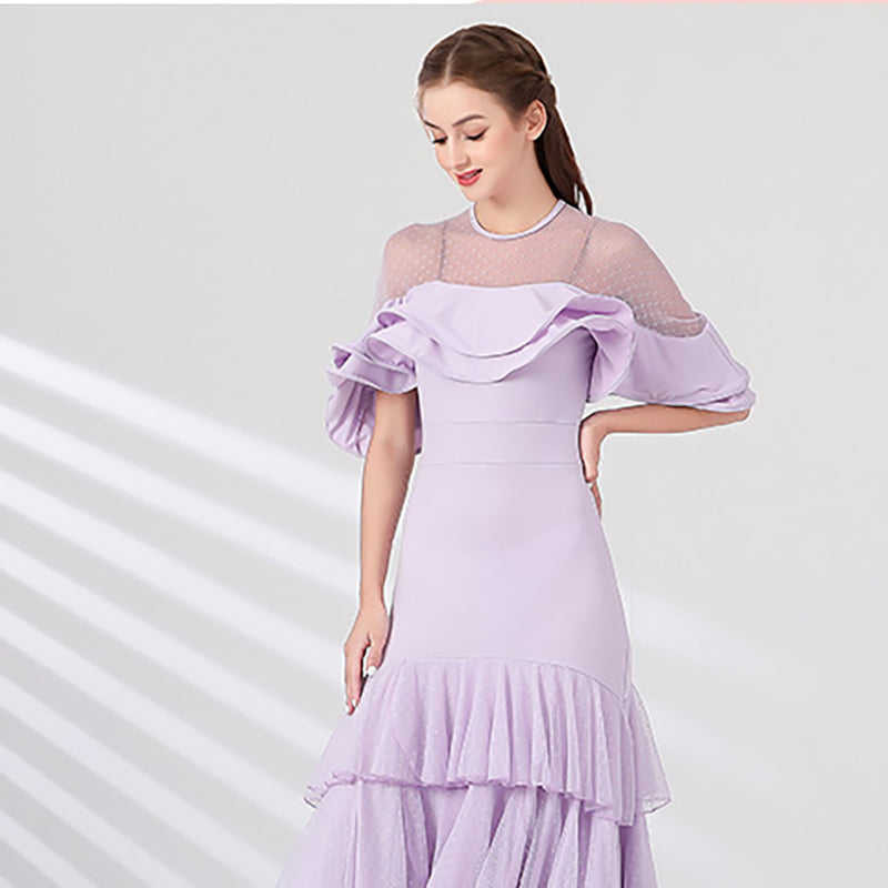 Women's Modern Dance Performance Dress Waltz Ballroom Dance Dress