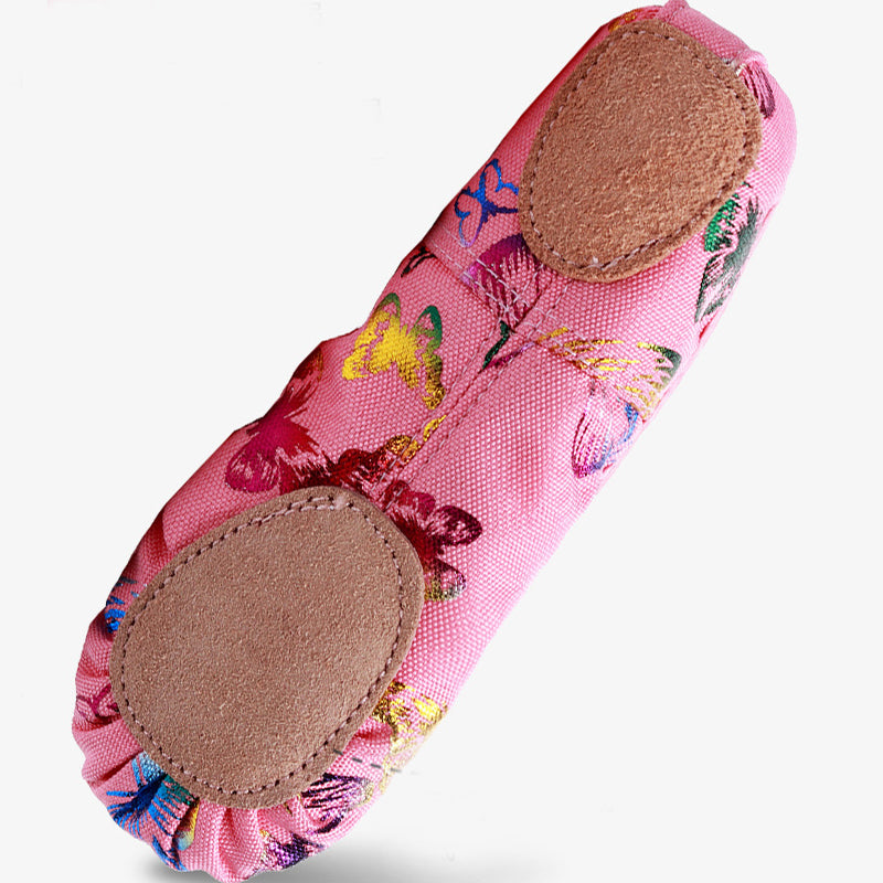 Girl‘s Stamping butterfly print Ballet Slipper