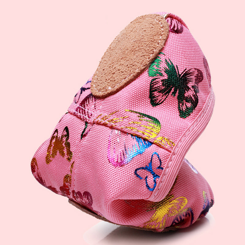 Girl‘s Stamping butterfly print Ballet Slipper