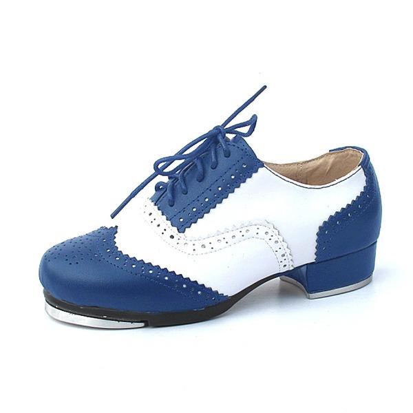 Unisex Microfiber Leather 2.5cm Heel Tap Dance Shoes