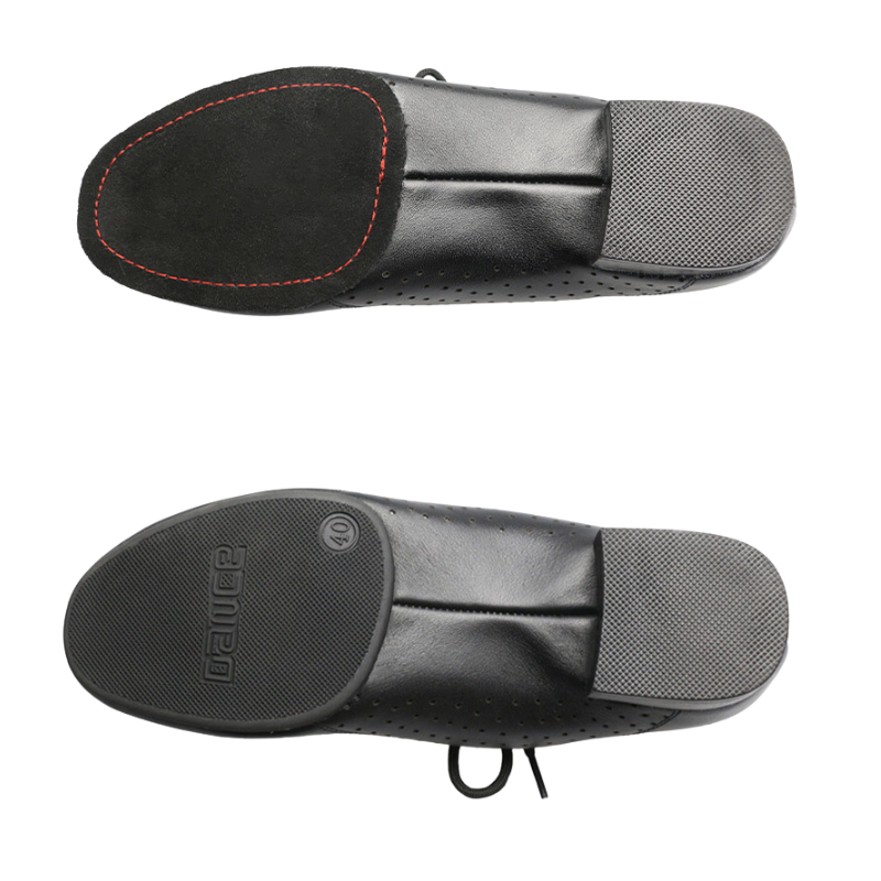 Men's 2.5cm Black Leatherette Heels Ballroom Dance Shoes