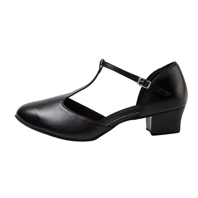 HW Women's Leatherette 4/4.5cm Ballroom Dance Shoes Flat Dance Shoes Swing Dance Shoes