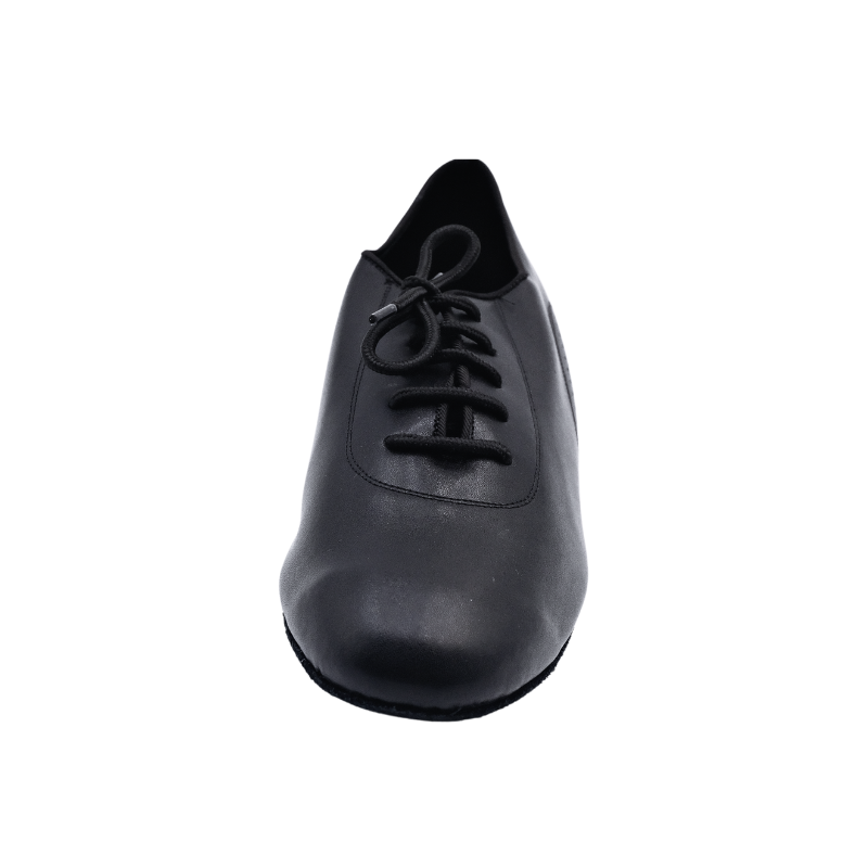Men's 2cm Black Leatherette Heels Ballroom Dance Shoes