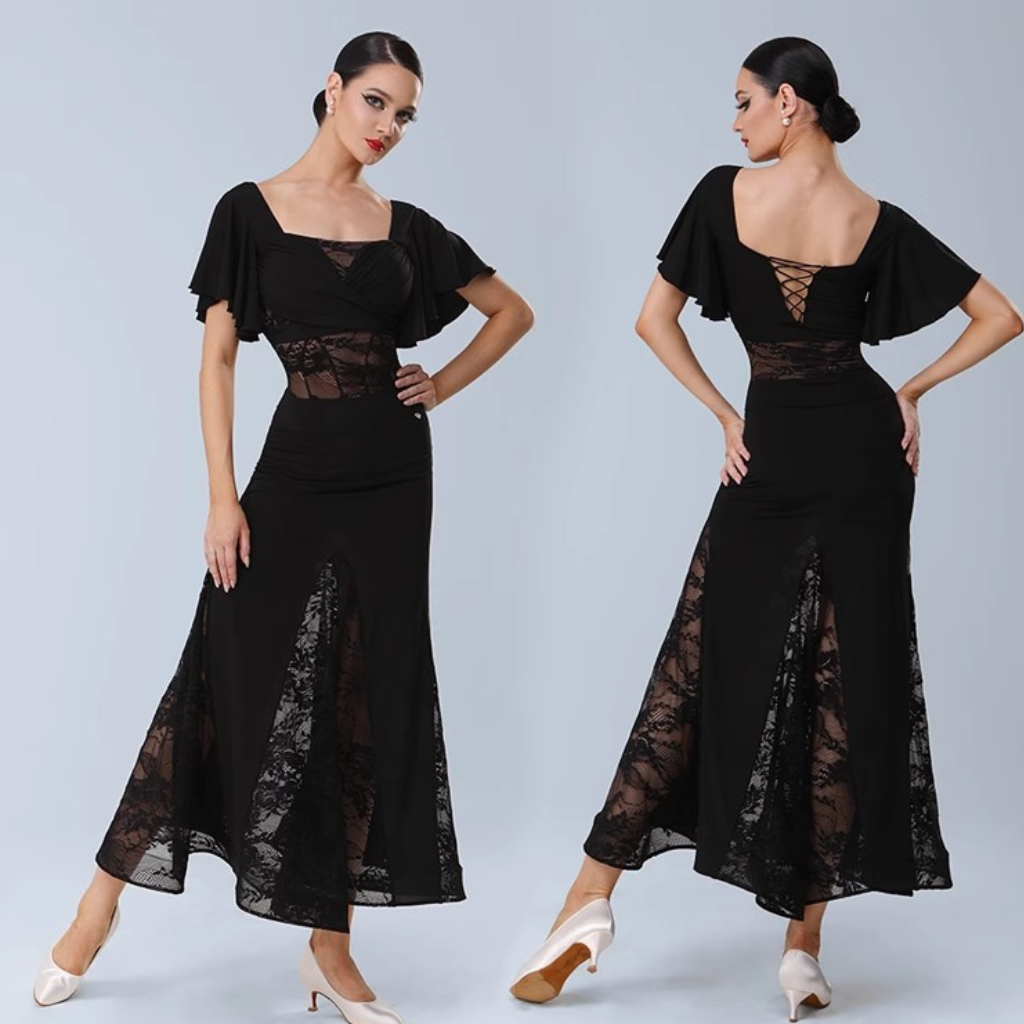 TID Women's Ballroom Waltz Modern Dance Dresses Competition Dancewear