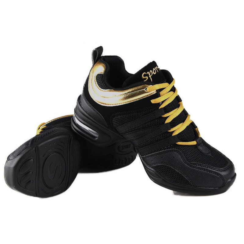 Women's Jazz Shoes Lace-up Dance Sneakers
