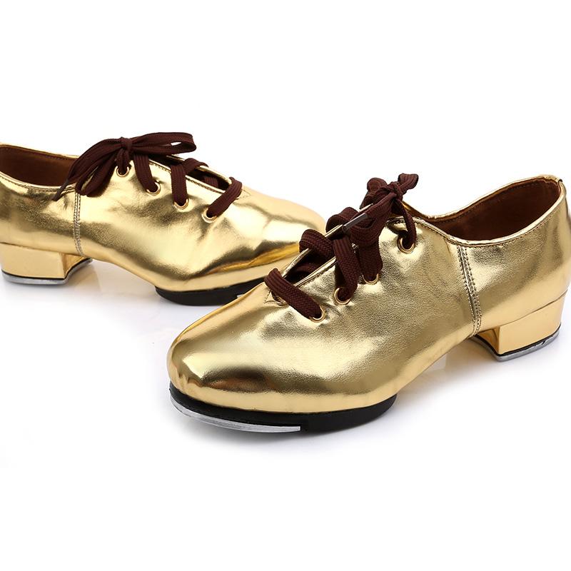 Women's Leatherette 3cm Heels Modem With Lace-up Tap Shoes