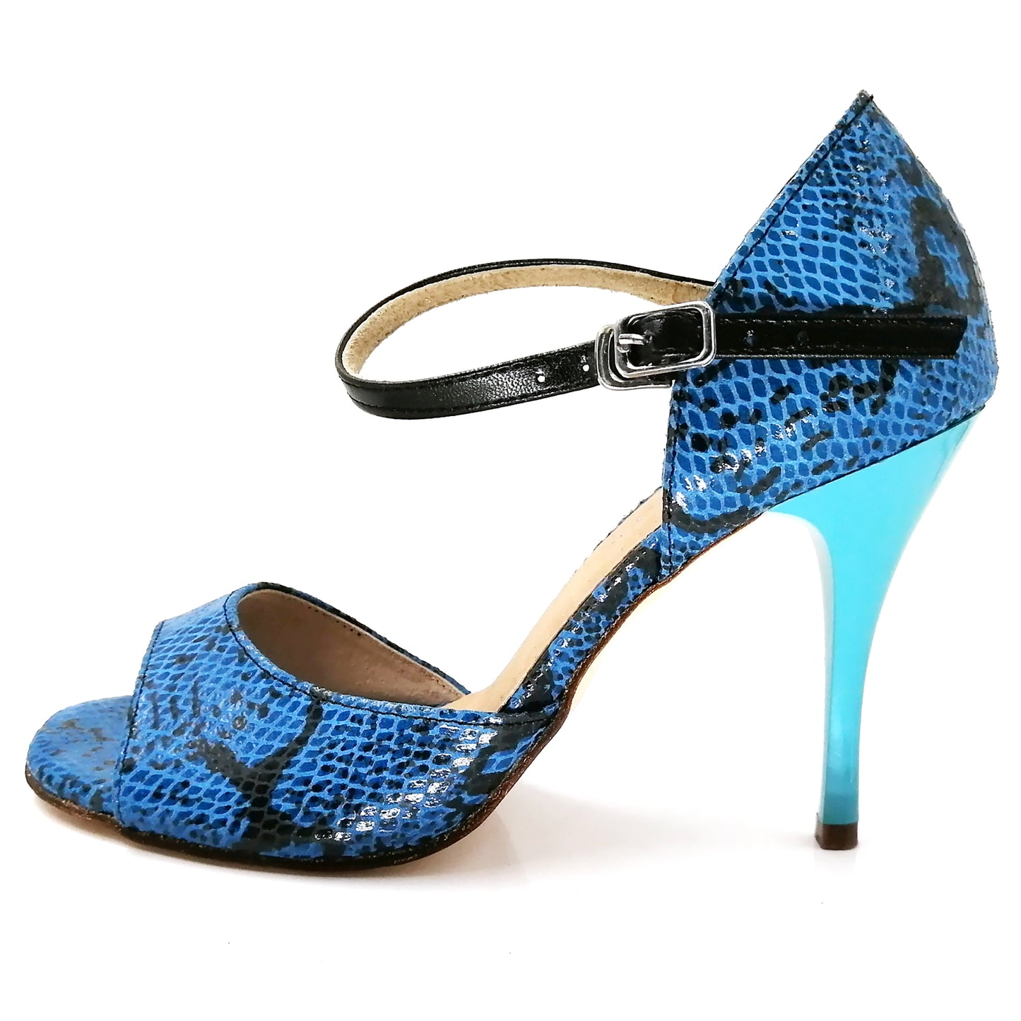 Women's Blue Real Leather 7cm/9cm Heels Dance Shoes Tango Shoes